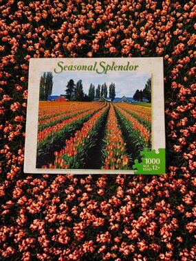 Hasbro 2007 Seasonal Splendor Nature 1000 Pc Puzzle Milton Bradley